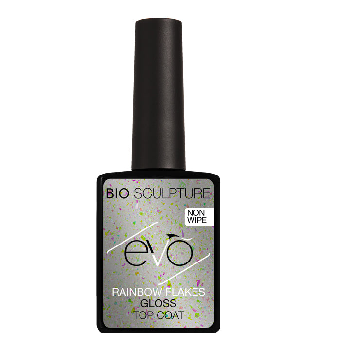 RAINBOW FLAKES GLOSS TOP COAT ( NON-WIPE ) - EVO
