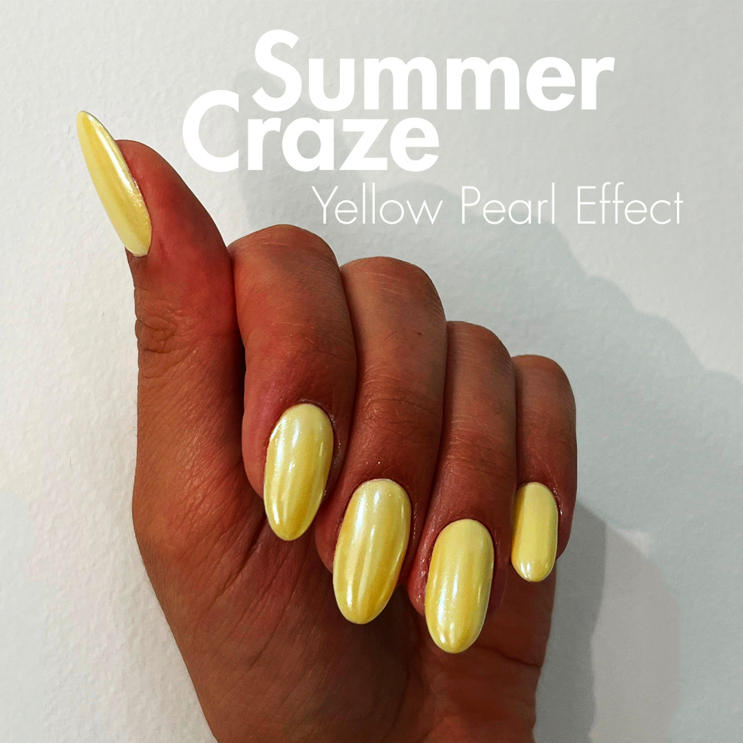 Summer Chrome Donut Glaze Nails with Bio Sculpture