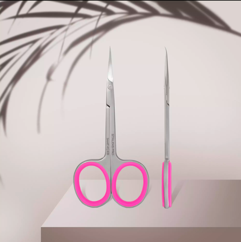 STALEKS SMART41 TYPE 3 PROFESSIONAL CUTICLE SCISSORS WITH HOOK