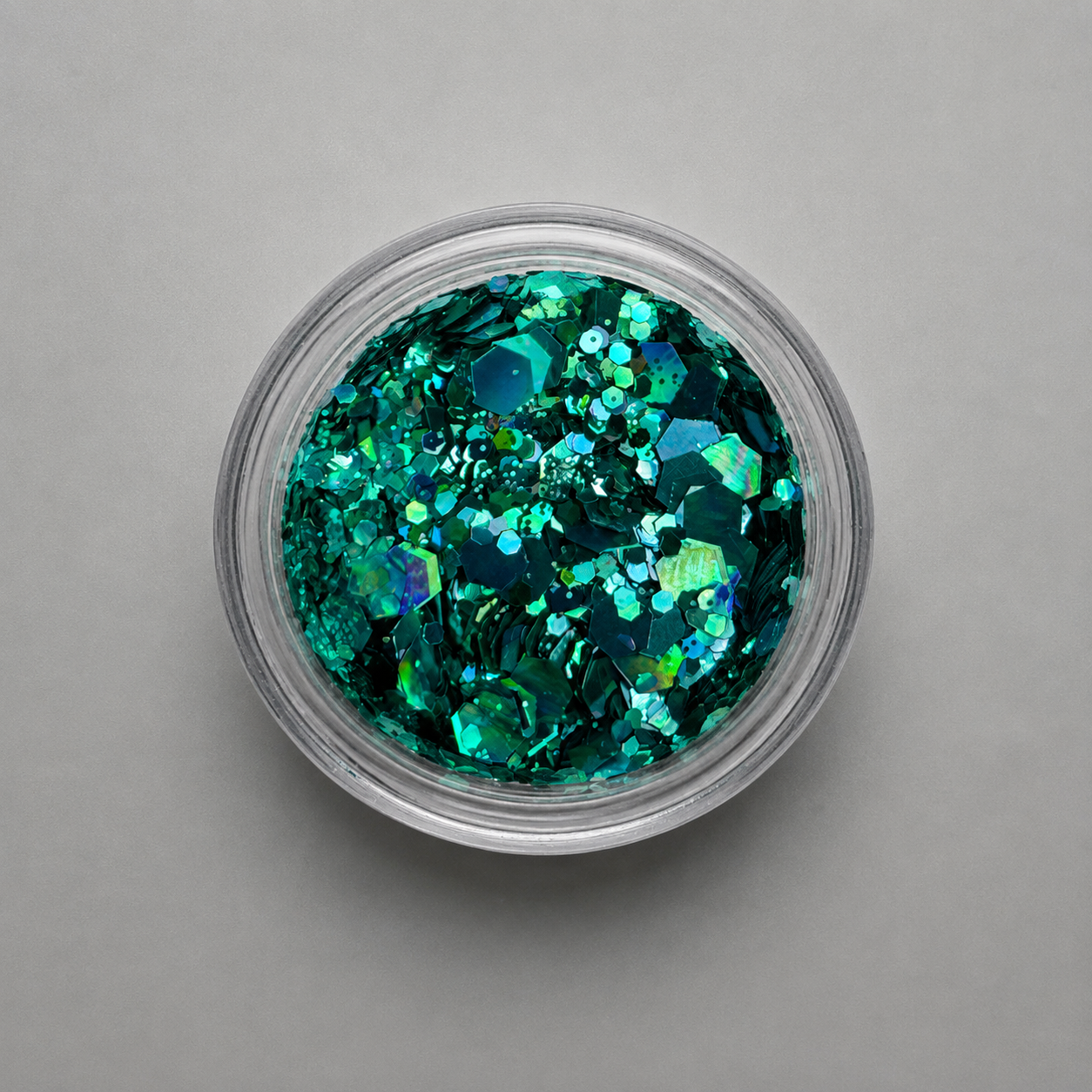 Emerald Holographic Nail Glitter Mix