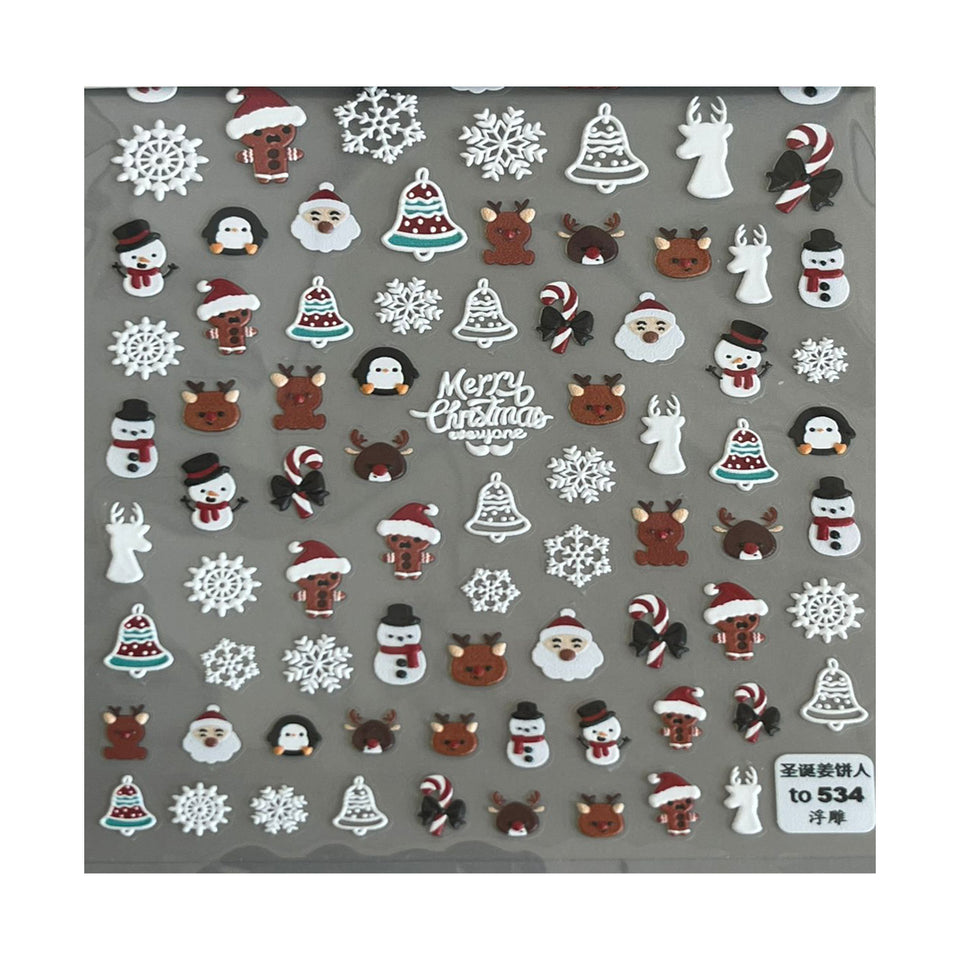 CHRISTMAS STICKERS 3D