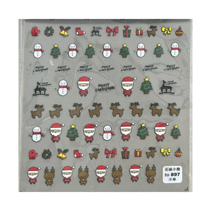 CHRISTMAS STICKERS 3D